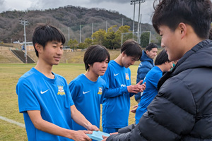 中国・陝西省青少年サッカー交流団との交流