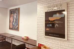 展示されいる様子